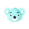 Perla koala 3D in silicone azzurro per gioielli fai-da-te e catene per cellulari - Testa di Koala Verde Turchese 3D