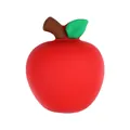Rode 3D appel siliconen kralen voor DIY sieraden met realistisch blad en steel ontwerp - 3D Appel