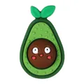 Schattige avocado siliconen kraal met lachend gezicht voor DIY sieraden maken - 3D Avocado
