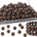 Braune matte Silikonperlen Set mit Aufbewahrungsbox für DIY Armbandherstellung - Dunkelbrauner matter Stil (Stil 30)
