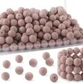 Matte staubrosa Silikonperlen für DIY-Schmuckherstellung und Armbandzubehör - Altrosa Stil (Stil 31)