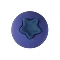 Perlina in silicone blu con centro a stella blu scuro per gioielli DIY e collane - Mirtillo 3D