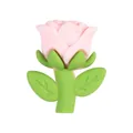 Perle fleur de rose rose 3D en silicone pour création de bijoux et accessoires - Rose