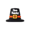 Cuenta de pavo 3D de silicona con texto Give Thanks para decoración de collar DIY de Acción - Sombrero de Acción de Gracias 3D