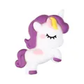 Accessorio perla unicorno 3D in silicone per fai-da-te con dettagli bianchi e viola - Bianco