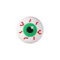 3D bloodshot eyeball silicone bead with green iris for DIY lanyard and badge reel - 3D Eyes