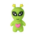 3D cartoon alien siliconen kraal met gele sterren en roze hart voor DIY sieraden maken - Groene Hart Buitenaards