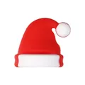 Perlina in silicone 3D a forma di cappello di Babbo Natale nei colori rosso e bianco - Cappello di Natale 3D