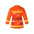 Cute 3D orange fireman uniform silicone focal bead for DIY jewelry and pens - 3D Firefighter Uniform