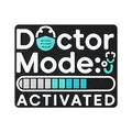 Accesorio de silicona Doctor Mode Activated para credenciales y pulseras médicas - Modo Doctor