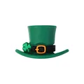 Charm per scarpe cappello da Leprechaun verde con trifoglio per zoccoli in gomma - Cappello della Fortuna Verde Scuro
