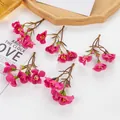 Ramitas de flores de cerezo artificiales rosa intenso para manualidades y accesorios - Rosa rojo