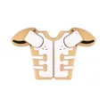 3D khaki and white American football shoulder pads shoe charm made of soft silicone PVC - Yellow 3D Rugby Jersey