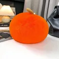 Ciondolo a forma di cachi in finta pelliccia di coniglio per decorazione borsa - Zucca Arancione