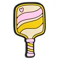 Breloque de chaussure en PVC glace rose et jaune pour décoration de sabots - Style Glace (DH1)