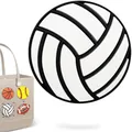 Accessoire de volley-ball avec coutures réalistes pour sacs de plage en gomme - Ballon de Volleyball