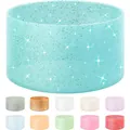 Glitter mint green silicone cup boot for Stanley tumblers with 11 multi-color options - Mint Green Glitter