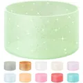 Glitter silicone boot for Stanley tumblers in various colors with sparkly finish - Sparkling Green