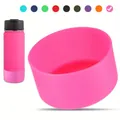 Glitter rose pink silicone protective boot for Stanley tumblers and sports bottles - Rose Red
