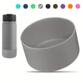 Gray silicone protective boot for Stanley tumblers providing anti-slip base protection - Gray