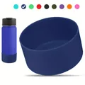 Glitter dark blue silicone protective boot for Stanley tumblers and water bottles - Blue