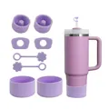 Set tazza termica 40oz lavanda con copri cannucce e accessori protettivi in silicone - Lavanda
