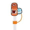 Κάλυμμα καλαμακιού 10mm PVC με θέμα Happy Pills σε πορτοκαλί μπουκάλι και μπλε σχέδιο - Μπουκάλι Happy Pills (13)