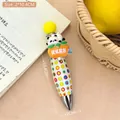 Cute panda gel pen with white polka dot body and lucky slogan for student stationery - 2# Everything Goes Smoothly - Fat Pen
