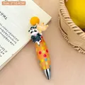 Cute panda charm retractable ballpoint pen with orange polka dot barrel and lucky sign - 3# Success in Exams - Fat Pen