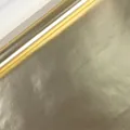 Premium champagne gold gift wrapping paper roll with metallic pearl finish texture - Gold Aluminized Paper / 43*300CM