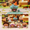 Collectible Siamese cat resin figurines set in cartoon style with 6+1 unique designs - 3226 Strong Transformation Diary Box 6 / Random One