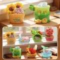 Set of crystal stone potted figurines with Rich and Fortune lucky inscriptions - -116 Vibrant Energy Box 6 / Full Box Set