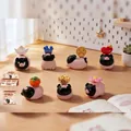 Cute black and pink resin pig figurine Awu version from creative desktop collection - -140 Ah Here Comes The Spinning Box 6 / Random One