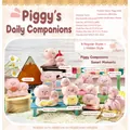 Figurines de cochon porte-bonheur en résine pour décoration de bureau et étagère - Série Quotidienne Compagnon Cochon / Boîte Complète (Lot de 8)