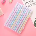 10-color cartoon gel pen set with unicorn and rainbow designs in a portable box - Unicorn Style Color Ink