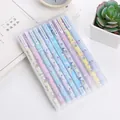 Set of 10 colorful Snoopy gel pens in a transparent case for school and office use - Snoopy Theme Color Ink