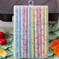 Ten pieces flamingo themed colorful gel pen set in a clear plastic storage box - Flamingo Style Black Ink
