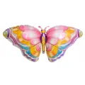 Pink laser gradient butterfly foil balloon with colorful spots for birthday party decor - Pink Butterfly Shape Balloon