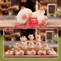 Set of 13 cute resin cat figurines with lucky charms for home and desk decoration - A125 Positive Energy Mood Mini Box 12 / Random One