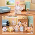 Cartoon cat blind box figures set including 8 regular styles and 1 hidden style - A139 Treasure Emotional Kitty Box 8 / Random One