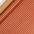Rouleau de papier cadeau kraft à carreaux rouges et marron avec motif vichy - Style Vichy Marron Rouge