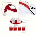 Red Christmas horse cape set with plush white trim including hood and leg protectors - Horse Hats and Leg Wraps Combo Set