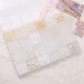 DIY jewelry making kit with 24 compartments of assorted white beads in a storage box - White