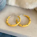 2605058 Yellow Polka Dot Earrings