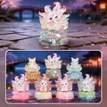 Nine-tailed fox cat action figure series with 6 regular styles and 1 hidden version - -483 Dreamy Mountain And Sea Spirit Fox Box 6 / Full Box Set