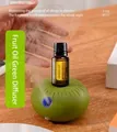 Portable waterless essential oil diffuser in fruit green color with lemon oil setup - Fruit Oil Green Sensor Style