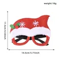 Christmas party glasses with red glitter Santa hat design and snowflake details - Christmas Hat Style