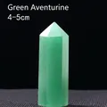 Punta di cristallo di avventurina verde naturale lucida, forma esagonale, misura 4-5 cm - Pilastro di Avventurina Verde