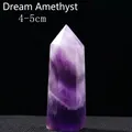 Punta di cristallo ametista sogno 4-5cm con motivi naturali viola e bianchi in pietra - Pilastro di Ametista da Sogno