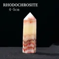 Polished rhodochrosite crystal point hexagonal prism with red banded patterns 4-5cm - Rhodonite / 4-5cm